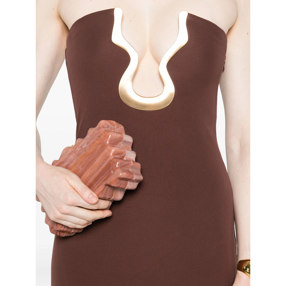 Cult Gaia Abiti - Marrone | 46731ccfa662e8df86559794f5ea80fc07d49014