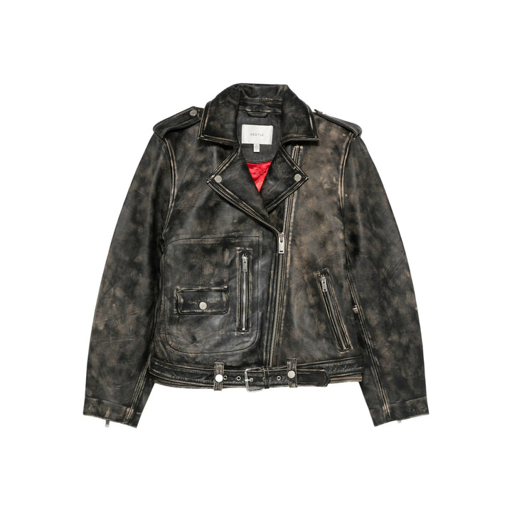 Gestuz Leather Outerwears - Nero | ffa59859ea9945606eb5e111d418d3cccea12762
