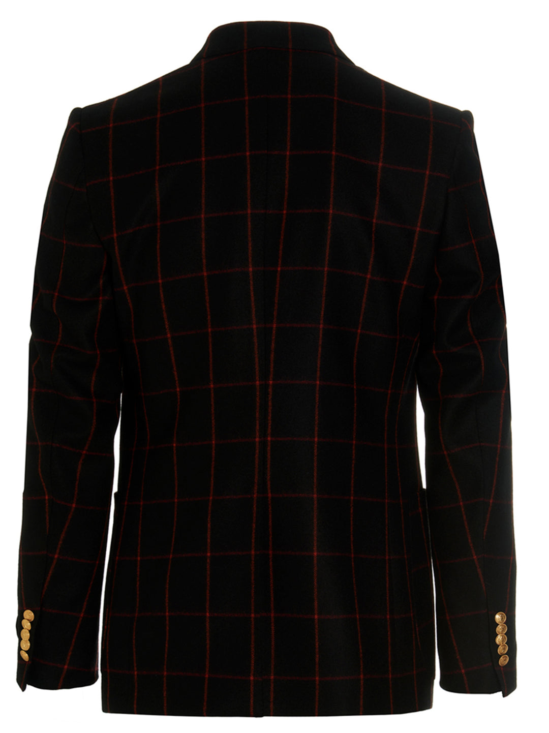Gucci Double-Breasted Check Blazer - Multicolor | bd555b13192af639c4129f7a858e38311d048ba2