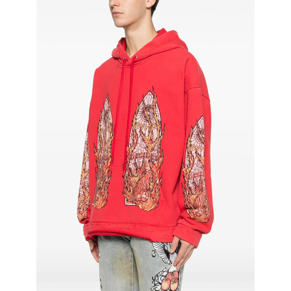 Who Decides War Felpe - Rosso | 8487bcb359ee99b0e020faecf12275ce86abd2ae