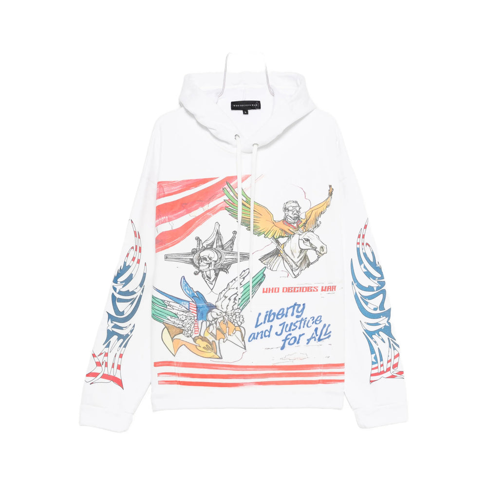 Who Decides War Felpe - Bianco | ebed7c0f69a8b6092f2181d68d915c075a179b2e