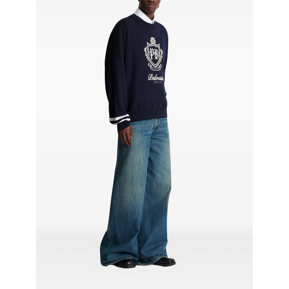 Balmain Maglioni - Blu | cacd8f90ead1837c2524fdba567e36164f4af725