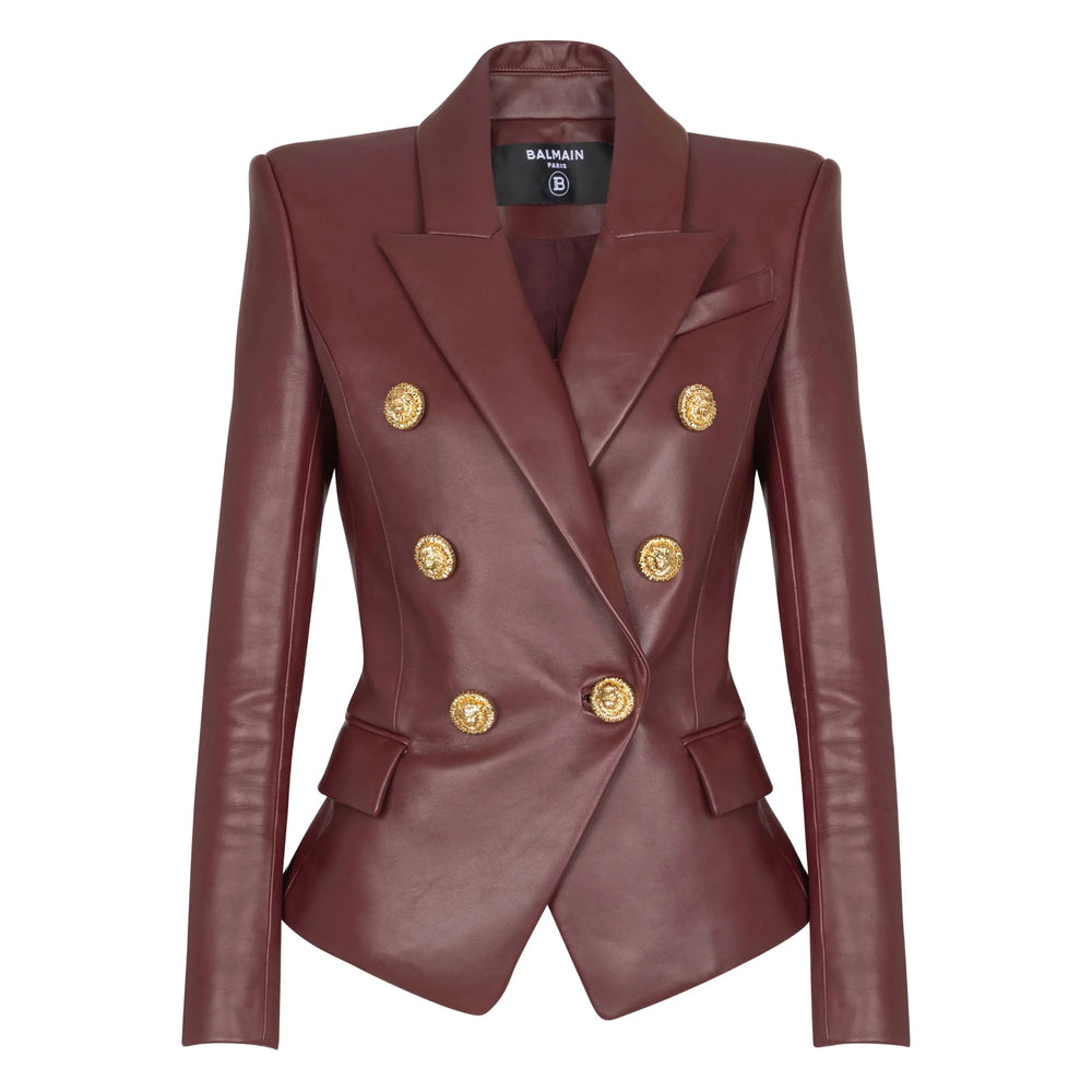 Balmain Leather Outerwears - Rosso | 61aaf099e85768af961303ef04df6d2cfca19e6f