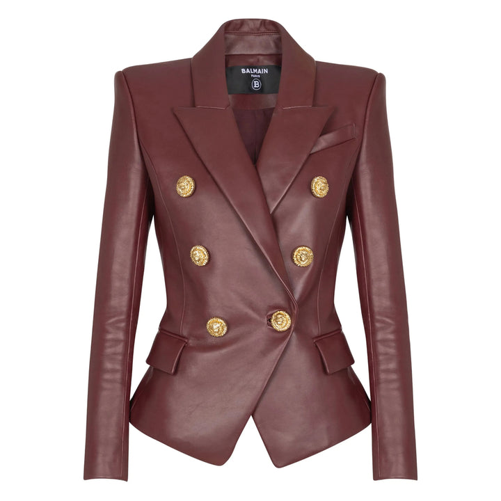 Balmain Leather Outerwears - Rosso | 61aaf099e85768af961303ef04df6d2cfca19e6f