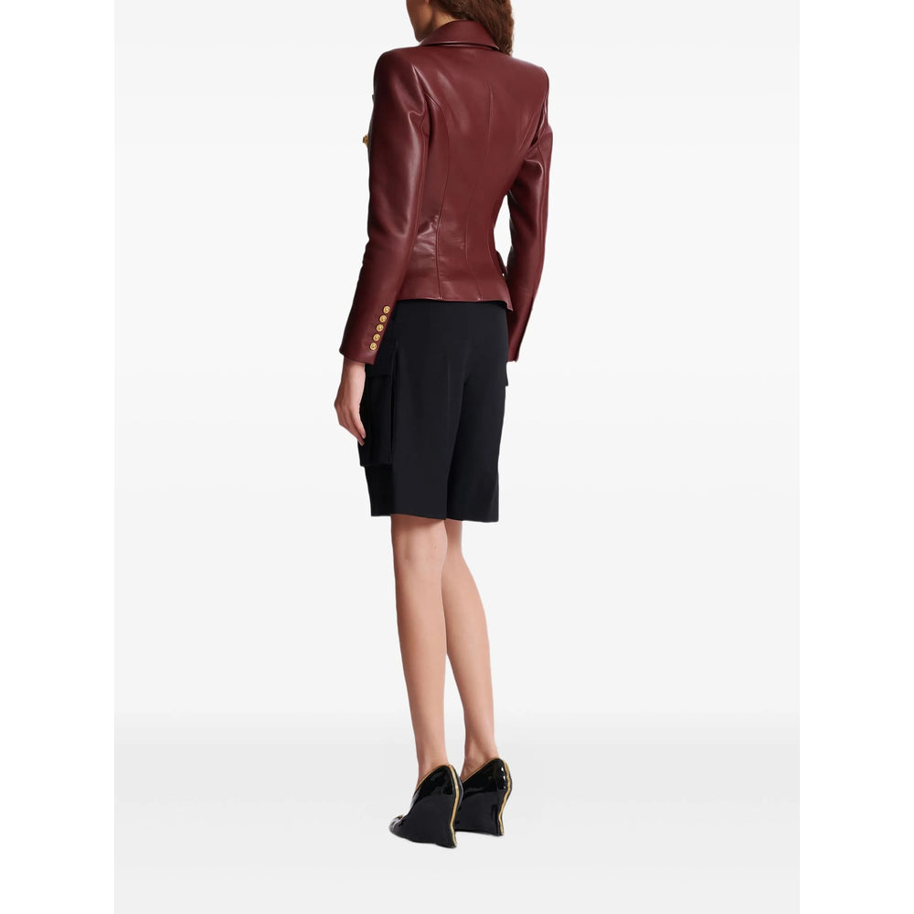Balmain Leather Outerwears - Rosso | e35b86fdc5313c9cc20bf4ee3c98d41c8e0ea9f3