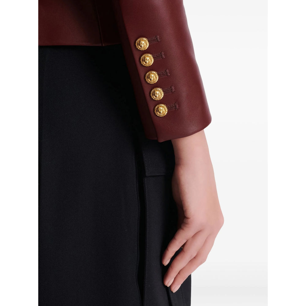 Balmain Leather Outerwears - Rosso | eb4a1f312131c43d2ccf96c5d335541c9d649a49