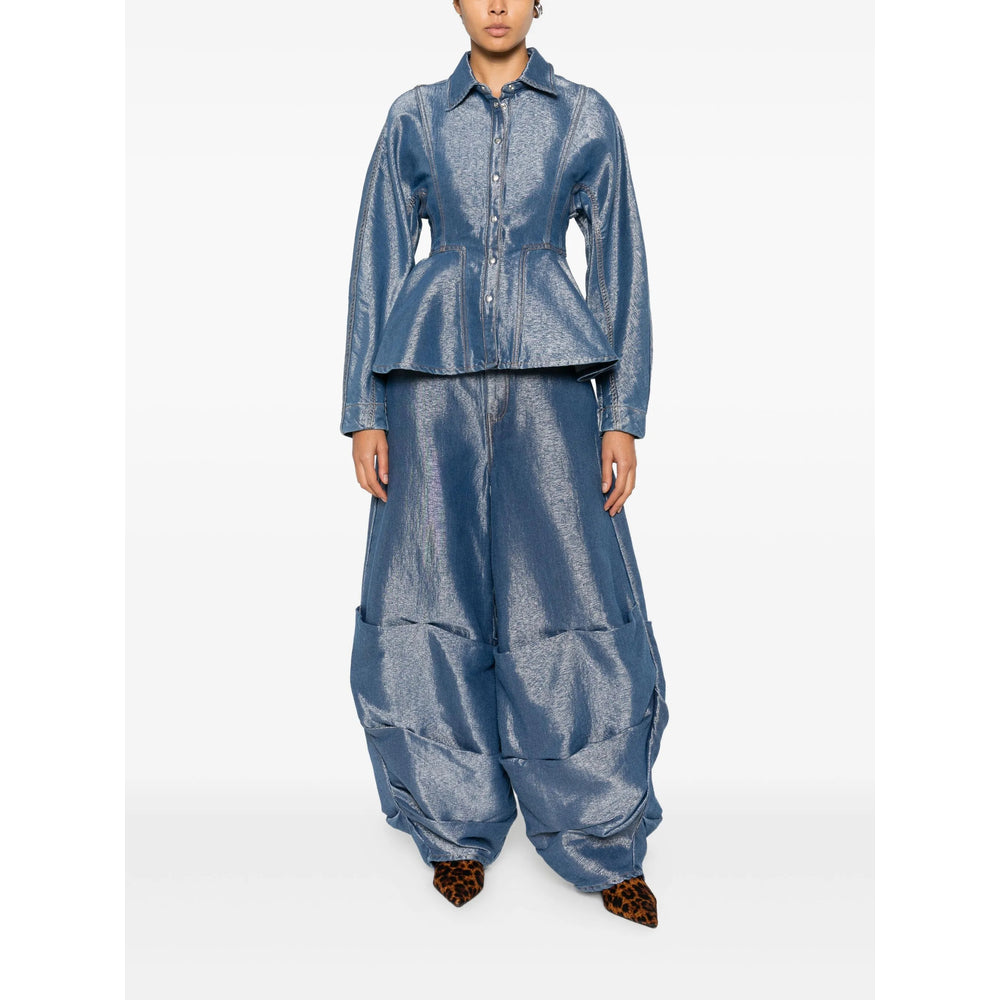 Ganni Camicie - Blu | 2879444afa9d8c45658fbbfd3261d8e648cdcfd7