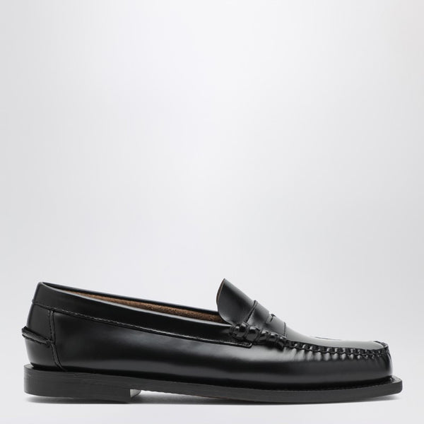Black Madison Moccasins In Leather