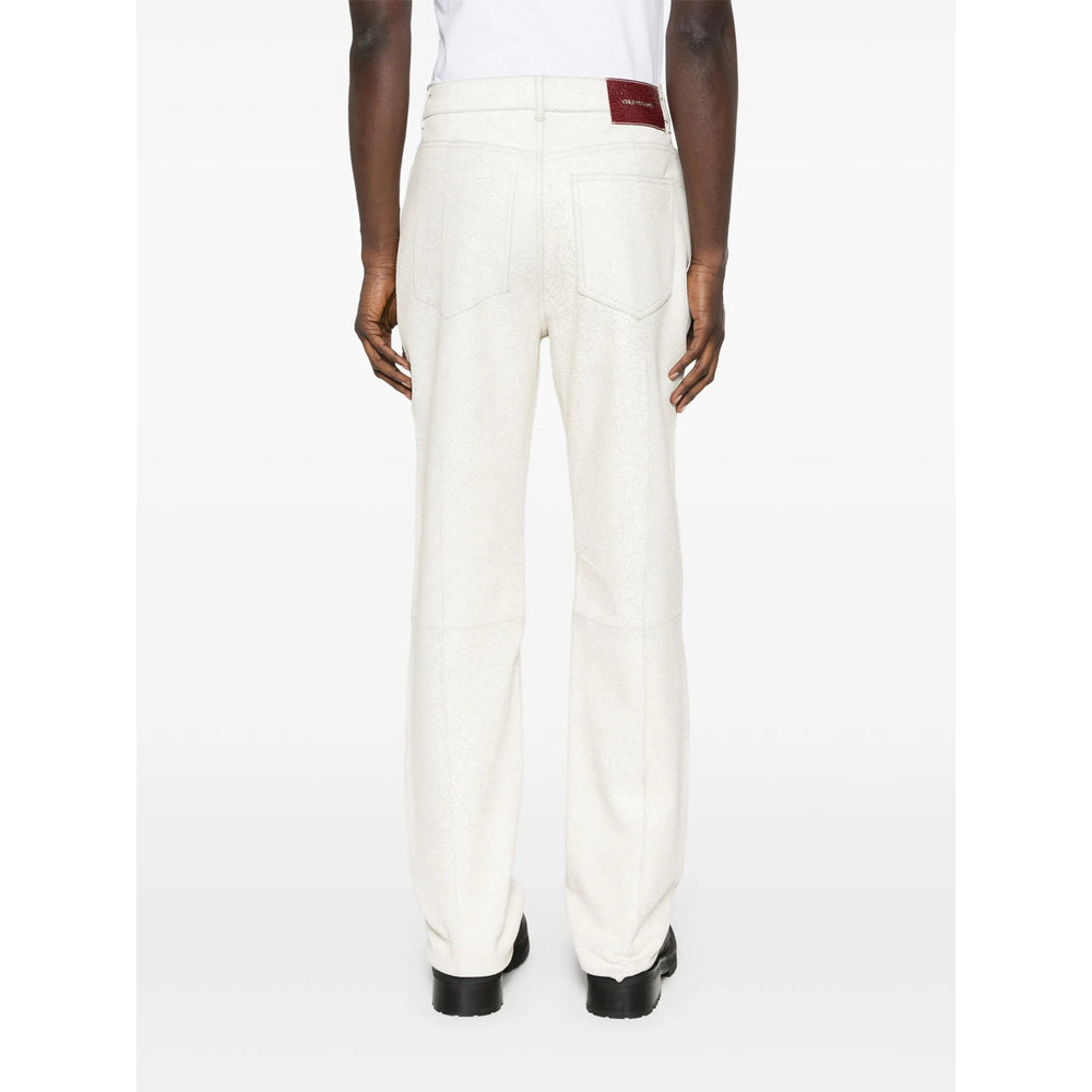 Cole Buxton Leather Pants - Bianco | a0f32667222c2d47754673dfe61c51d942f40973