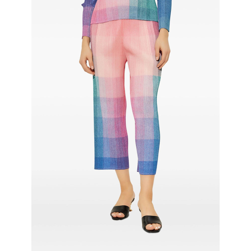 Pleats Please Issey Miyake Pantaloni - Rosa, Blu | 02e2558e9fcac627a3c19558fbfcecf8854f3cdb