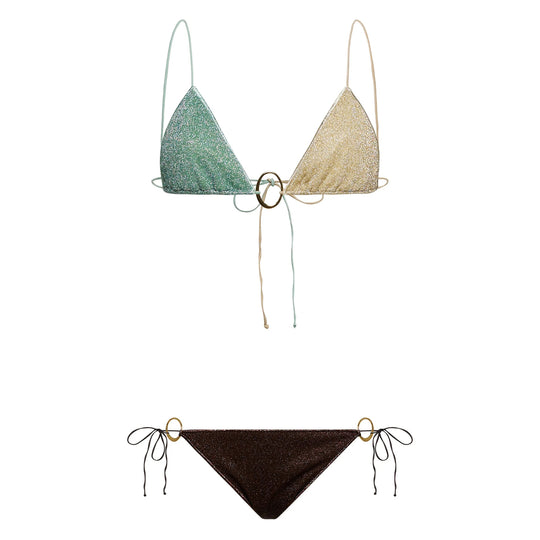Beachwear Verde, Marrone