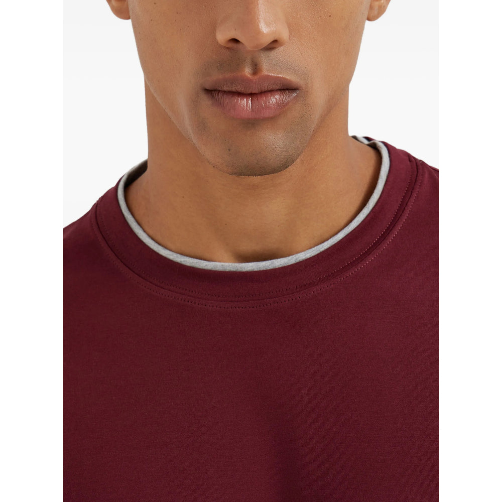 Brunello Cucinelli T Shirt - Rosso | c43dc7c82ad90453370b4445b11c3c650810e3f1