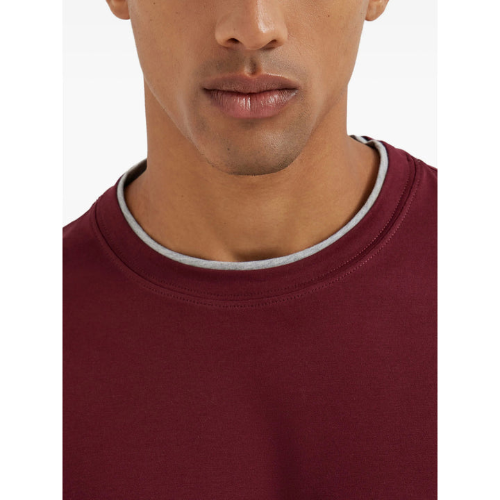 Brunello Cucinelli T Shirt - Rosso | c43dc7c82ad90453370b4445b11c3c650810e3f1
