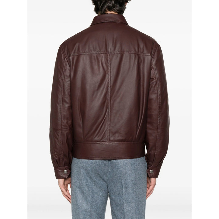 Brunello Cucinelli Leather Outerwears - Marrone | f569697c257896f787926e1cec5f43c10e2f6739