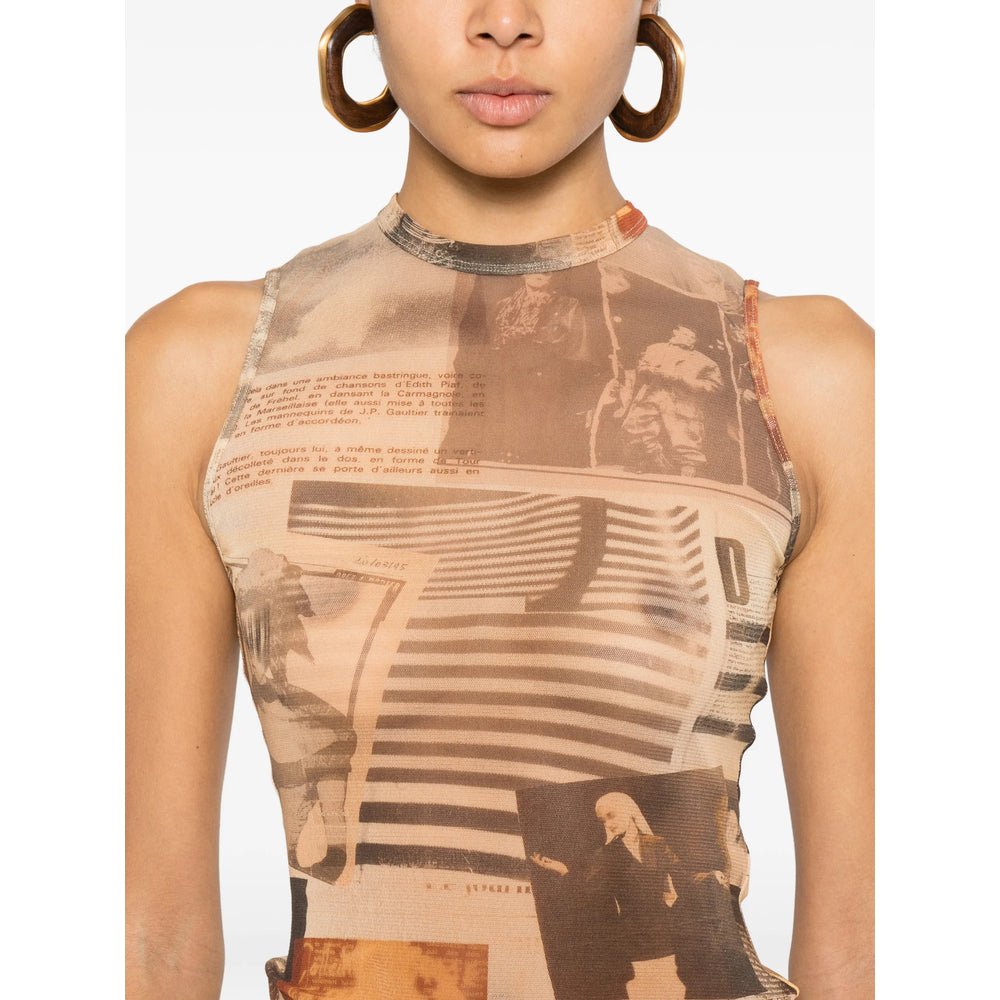 Jean Paul Gaultier Top - Neutro | 86a0ecf72b8056bc918a6370662fdf945417a39d