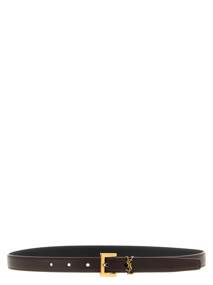 Saint Laurent Cassandre Cinture - Marrone | 84bf3e895bfcbd5d28a07f736fff33fc22f990b2