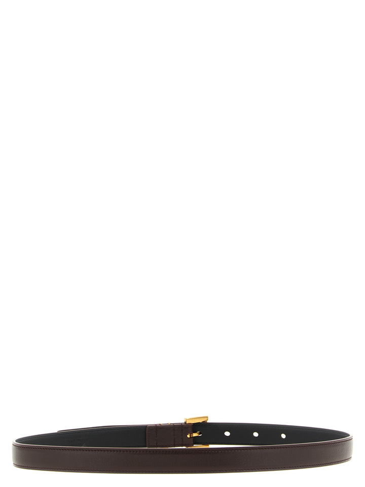 Saint Laurent Cassandre Cinture - Marrone | 7a4e428c11502f526c2ce7ee1574ae230f949be1
