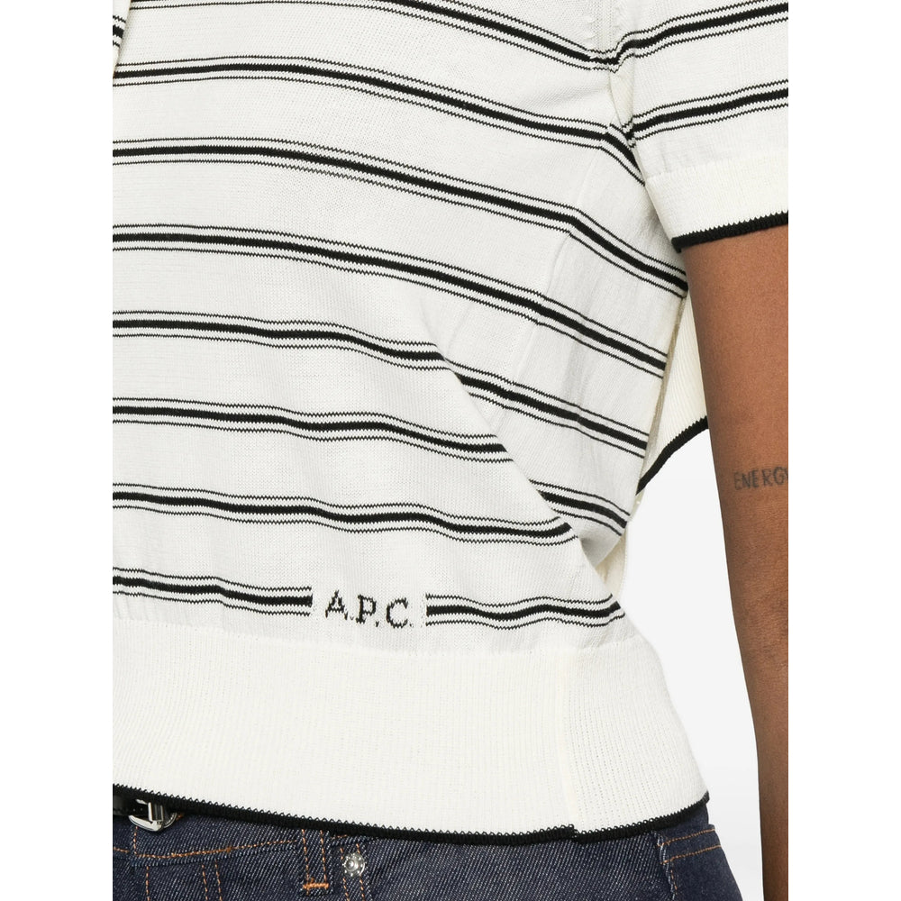A.P.C. Maglioni - Bianco, Nero | 3d1976655ee1ba8d8bfe77b5bb481bc4536122a4