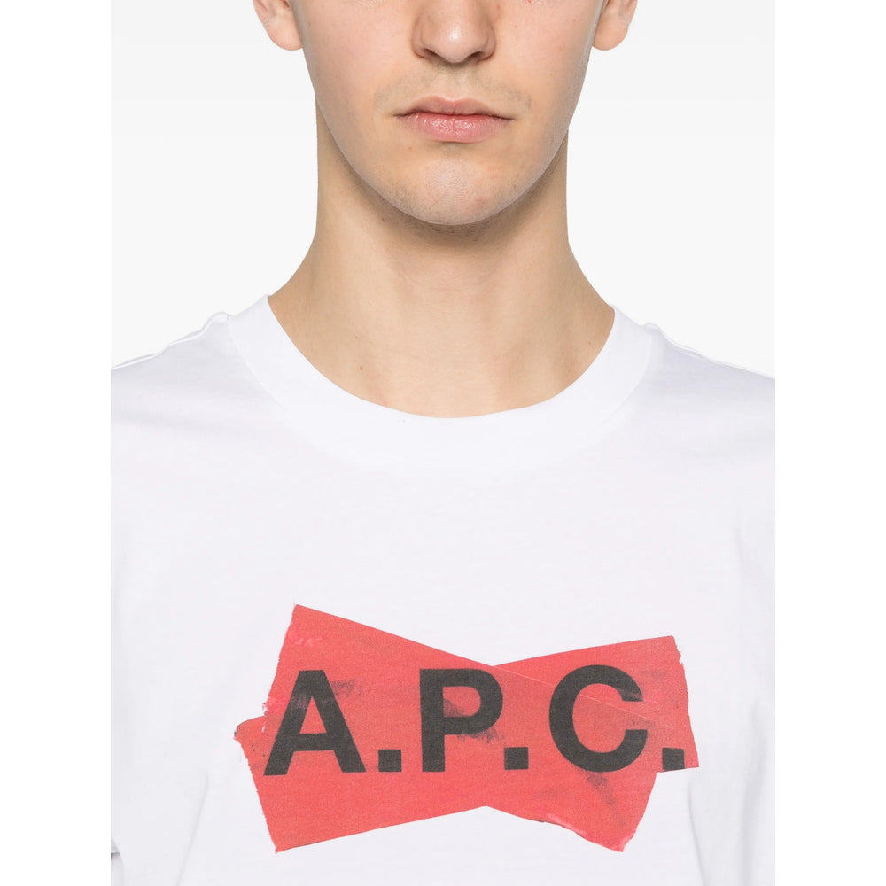 A.P.C. T Shirt - Bianco, Rosso | 83270d28d56e6a4cbcf181a853bf3eeb1a4a4cfe