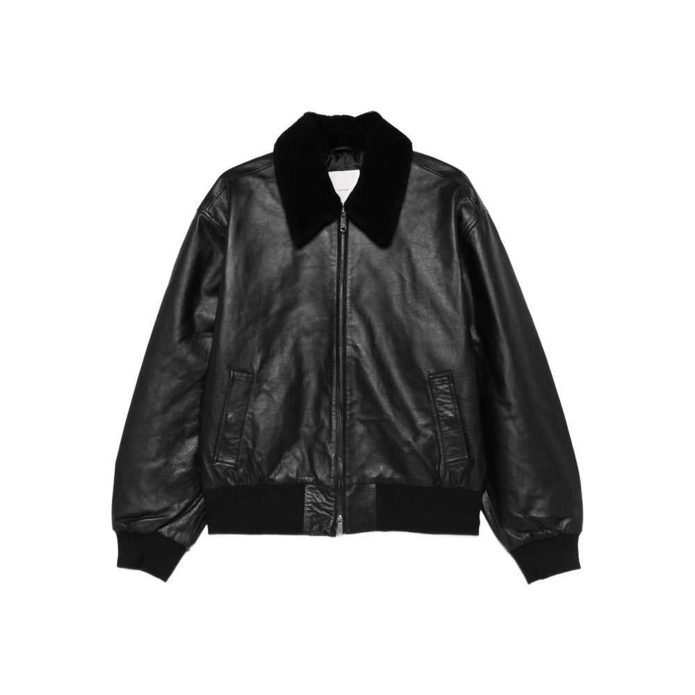 Calvin Klein Leather Outerwears - Nero | c17d6ca900fe555d8b9a7533d27442c1c3f47c02