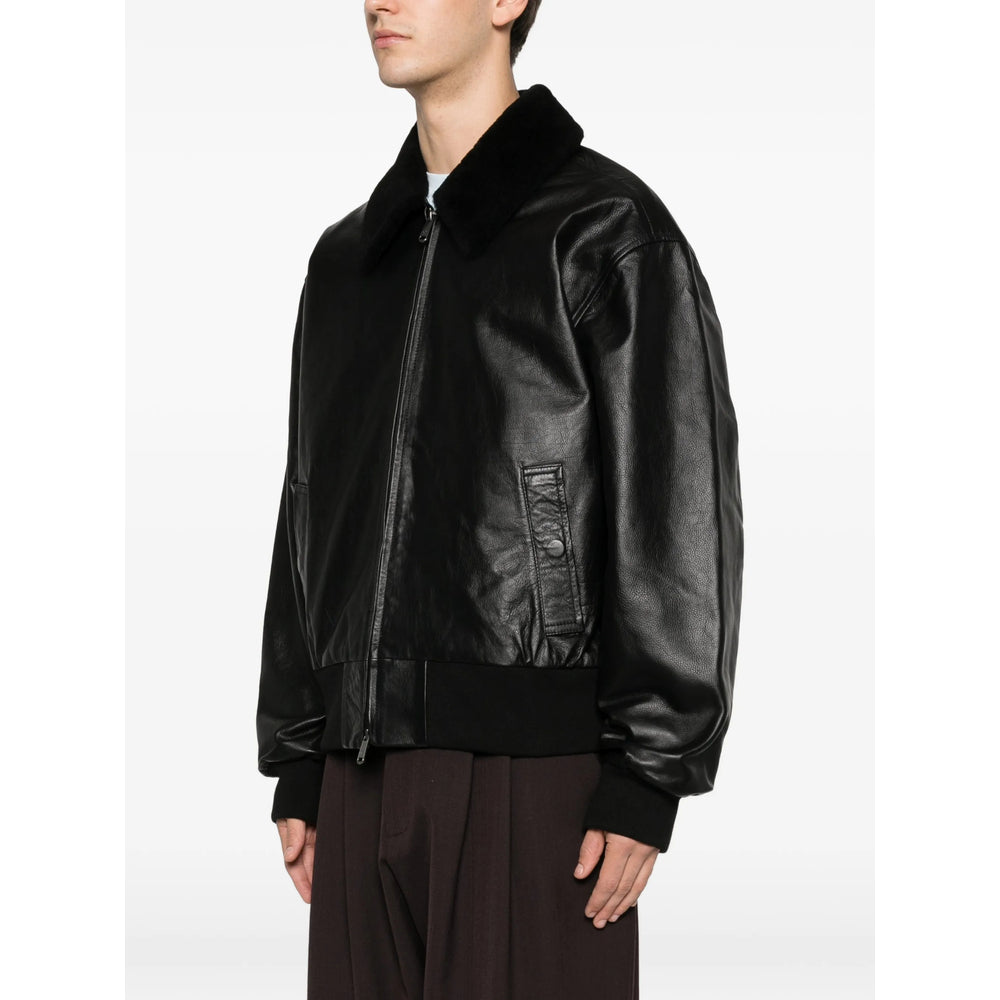 Calvin Klein Leather Outerwears - Nero | ac9a707cd93761e7ebc2b13810c2c09005ffbc24