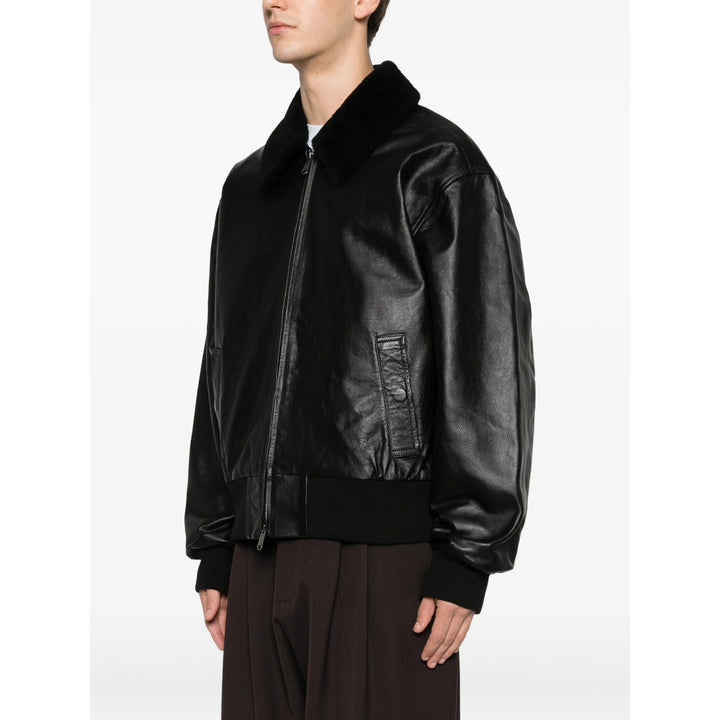 Calvin Klein Leather Outerwears - Nero | ac9a707cd93761e7ebc2b13810c2c09005ffbc24