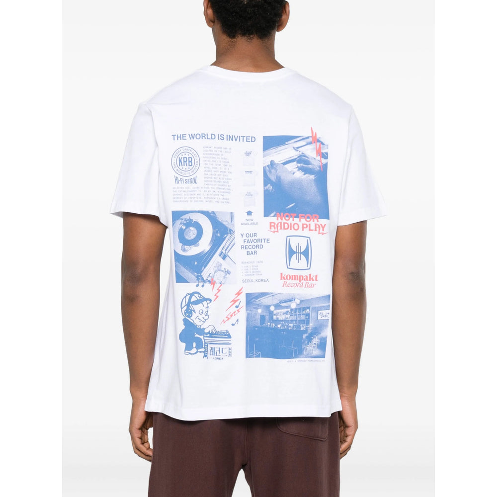 Kompakt Record Bar T Shirt - Bianco | 36d1e7406bc3ef9c046e6cfccffc7aee8e5577da
