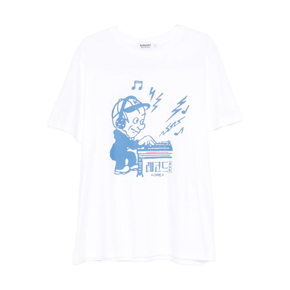 Kompakt Record Bar T Shirt - Bianco | 525e132eab1c22194d7bd5b59f5f472e250a0a28