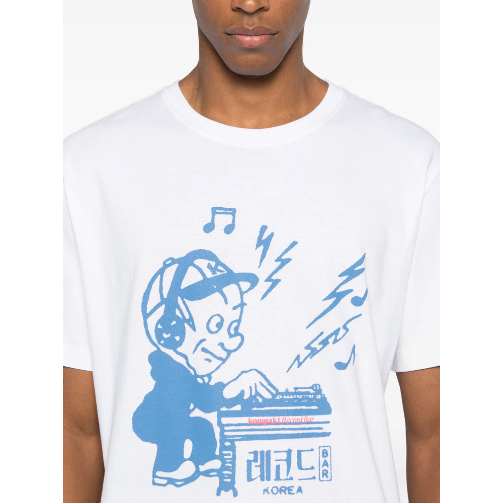 Kompakt Record Bar T Shirt - Bianco | 8d7c516cb93f685a336d6918a3c834e1bddf9b7c