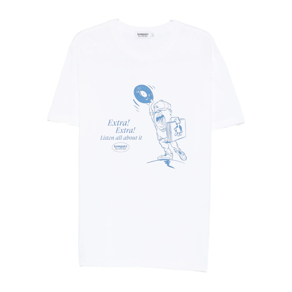 Kompakt Record Bar T Shirt - Bianco | 86b2692d1a0e4d747ed6767eb95d9004dfc0c3fa