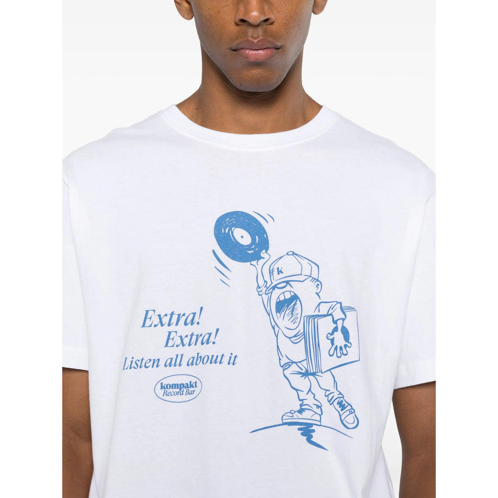 Kompakt Record Bar T Shirt - Bianco | dc5ad15f0a8f35f333e0c92d9552e35fbea059fa