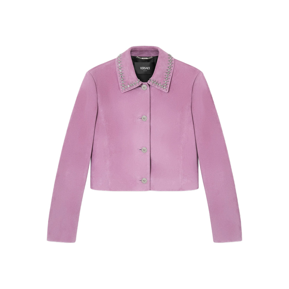 Versace Leather Outerwears - Rosa | b60a22a73d92c9553ebafc8b2224ff9dd3e2216a