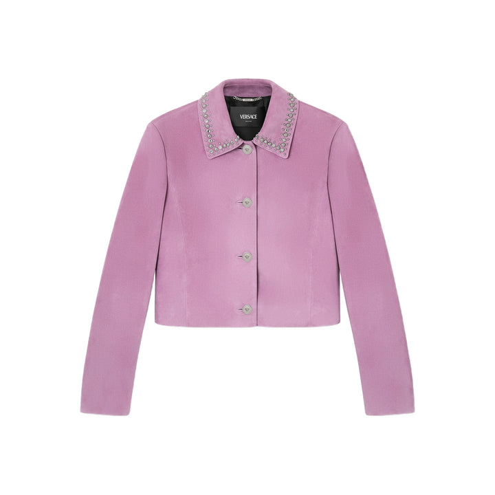 Versace Leather Outerwears - Rosa | b60a22a73d92c9553ebafc8b2224ff9dd3e2216a