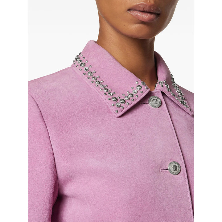 Versace Leather Outerwears - Rosa | 334cc3f4da1137e58fdf9d0c03da6b5ccd9d6c03