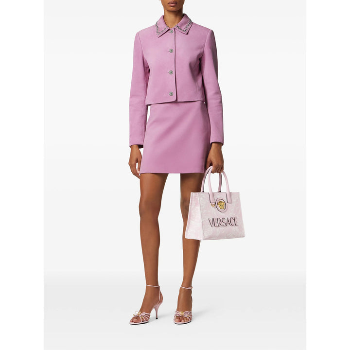 Versace Leather Outerwears - Rosa | 271a49e0f3c9c1db3cc8c288d13667094fc62121