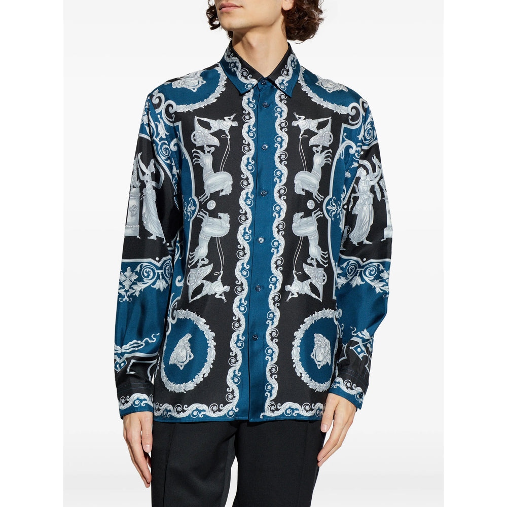 Versace Camicie - Blu, Nero | b7bc06a8b6f1ad08e1dbbf7337c4340b864ab315