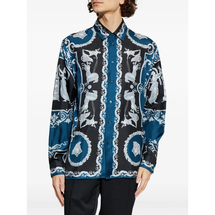 Versace Camicie - Blu, Nero | b7bc06a8b6f1ad08e1dbbf7337c4340b864ab315