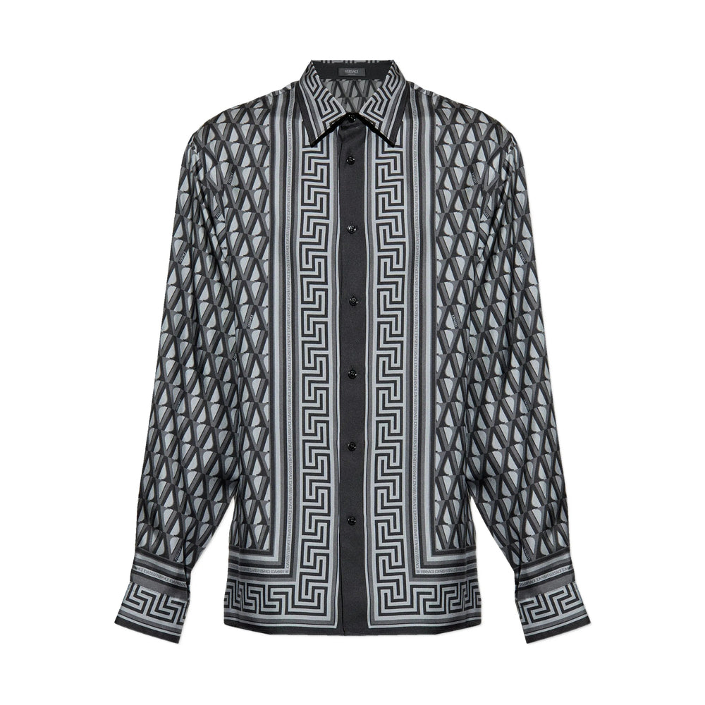 Versace Camicie - Grigio, Nero | 114622a2cc2337e8eafdb3ec02adcd2fc16fee66