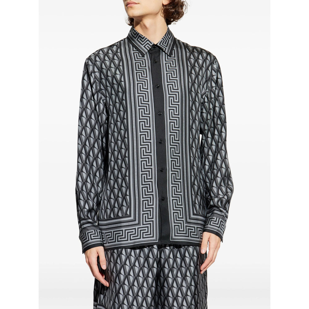 Versace Camicie - Grigio, Nero | 4be65955811a9e44e54cbea3f4a1575a780e569f