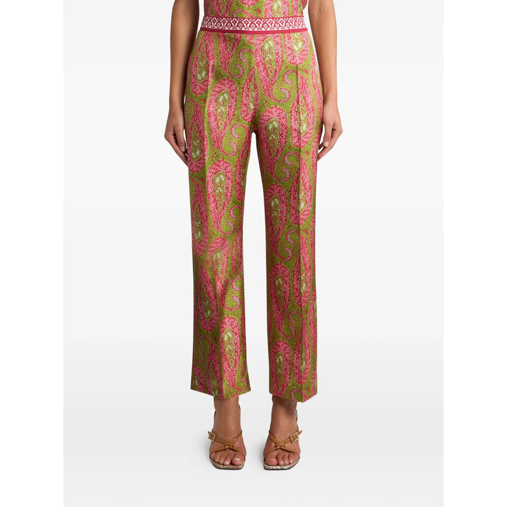 Etro Pantaloni - Verde, Rosa | 35ac85a924300b280d0fd2fee96c5cfeb92c551c