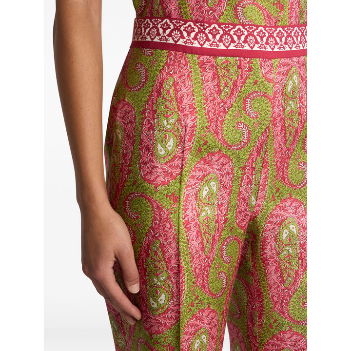 Etro Pantaloni - Verde, Rosa | 3fb55fa0a581a3b4d9d80e86299d2ee00f027ece