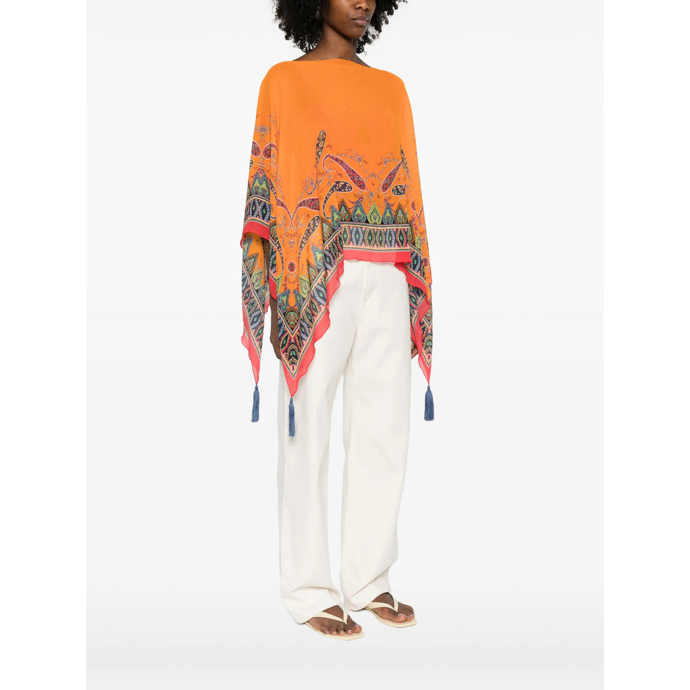 Etro Mantelle - Orange/Red | 64a462dee99299e86eba28d43469a214c1a1be13