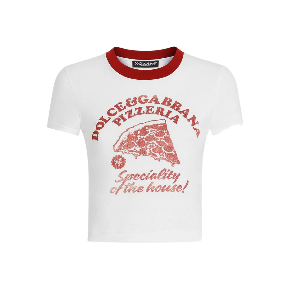Dolce & Gabbana T Shirt - Bianco, Rosso | e7eaee5b21af22a2f3520aa207fdce777c1c5e08