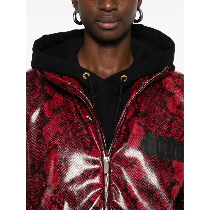 Gcds Leather Outerwears - Rosso | 7f7d075d1e96db5089927b795f1696e159956154