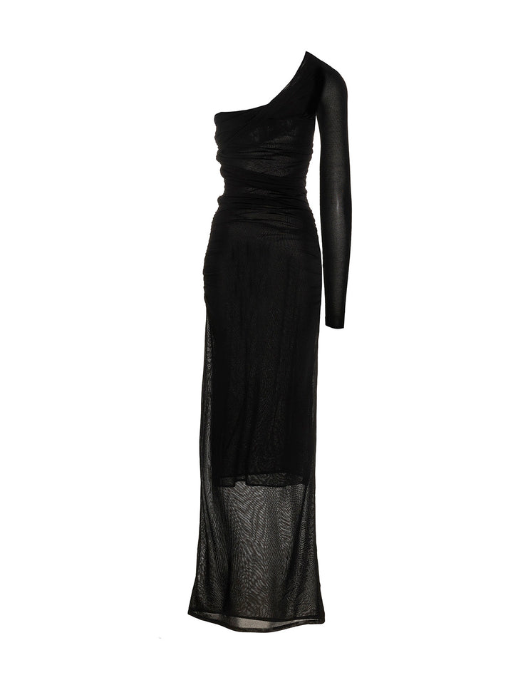 Saint Laurent Draped Long Dress Abiti - Nero | 5afca99015390c048ccc250b567d9a4feedfe5f8