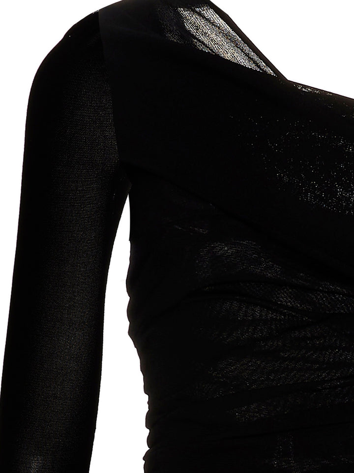 Saint Laurent Draped Long Dress Abiti - Nero | 614a3391f8922789e231e2fa5bd5033d86b35510