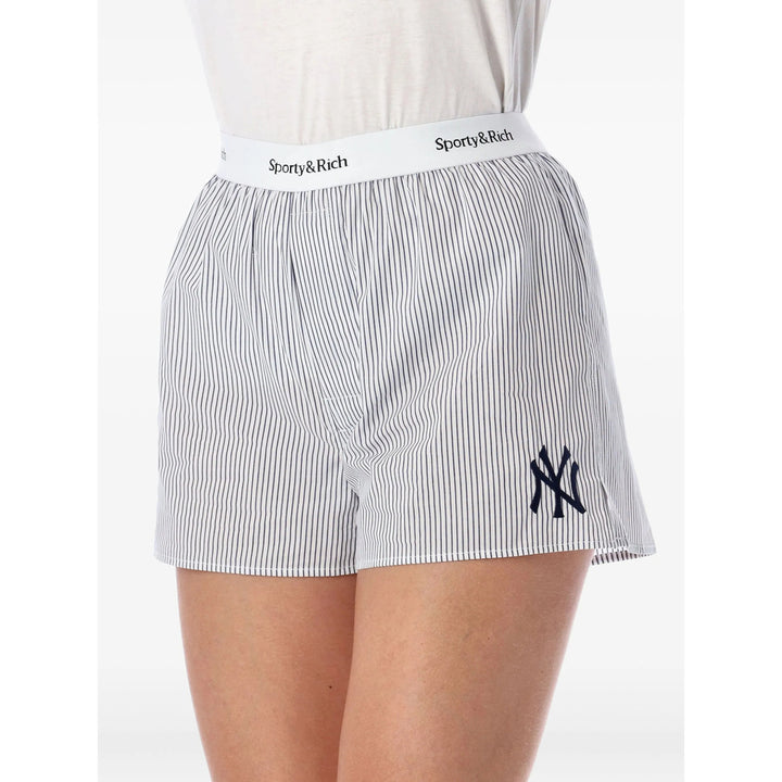 Sporty & Rich Shorts - Blu, Bianco | f5e8e8cdfad81b9ae98eb3de94848c967a7ddc57