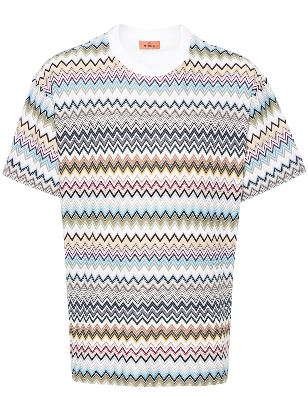 T-shirt in cotone a zig zag