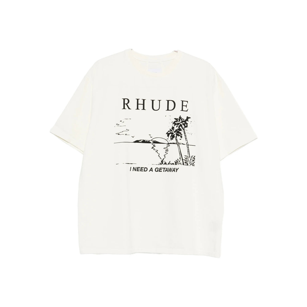 Rhude T Shirt - Neutro | 1fc24a9e478d9ca440f5432ecad9ee21ba106406
