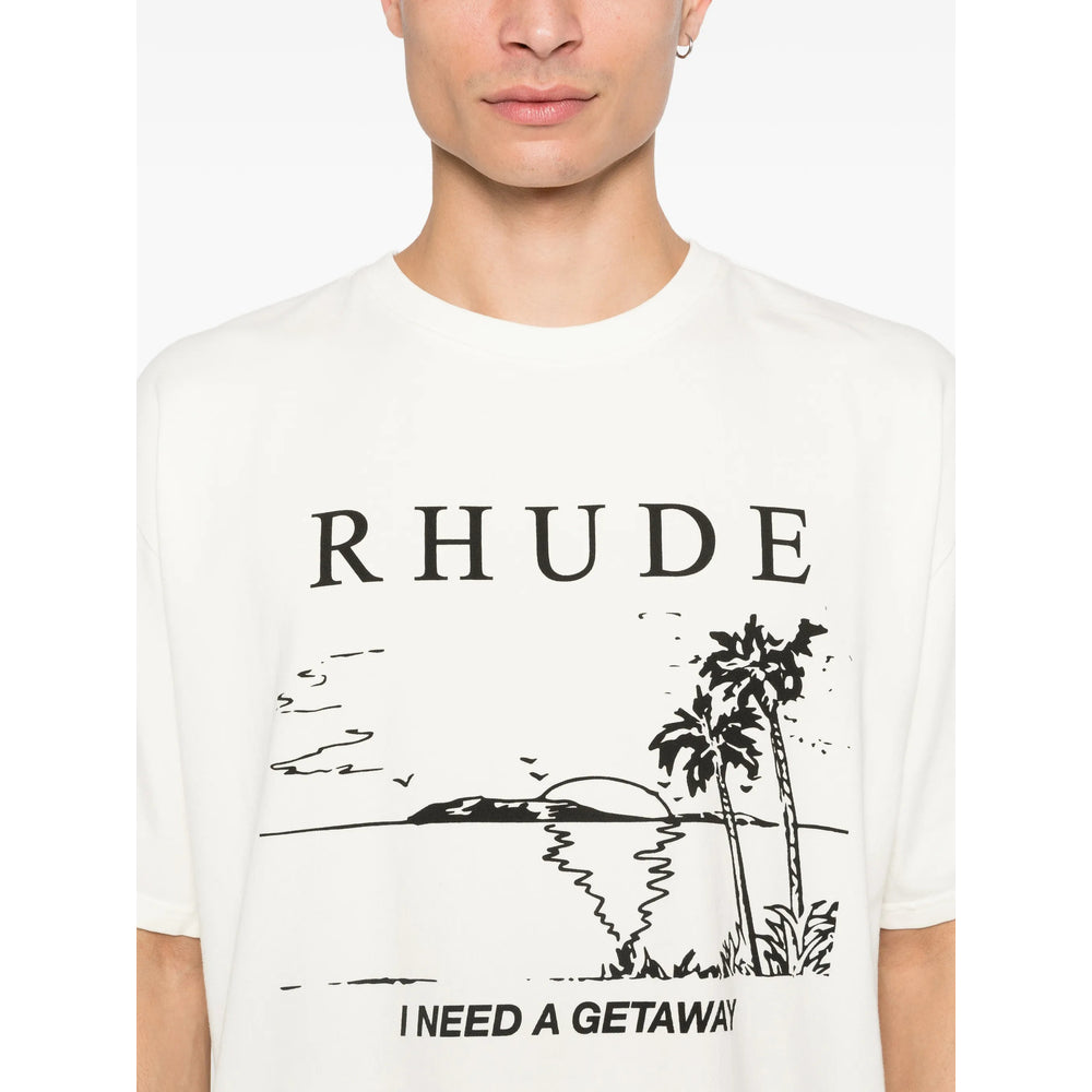 Rhude T Shirt - Neutro | 05556fd82cc589d97567ba4fe40bbfc87121a326